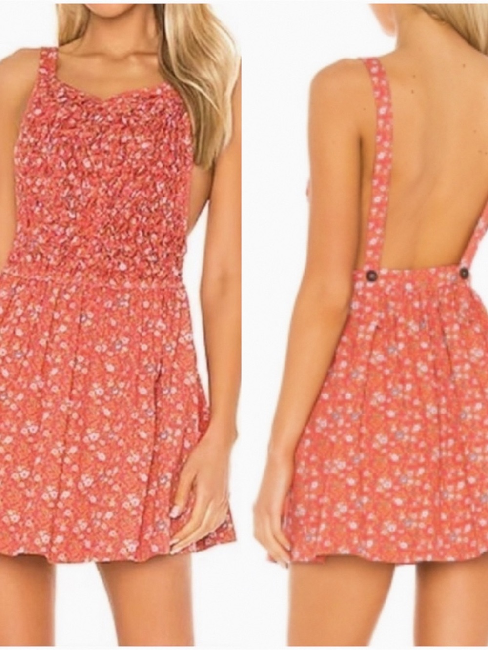 FREE PEOPLE Petunia cotton mini dress